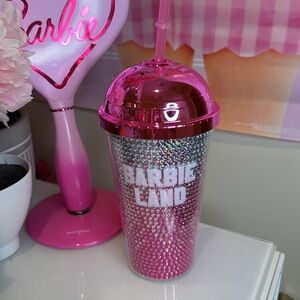 Barbie Pink Glitter Tumbler
